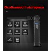 Ліхтар акумуляторний RIAS G52 з магнітом та підвісним гачком Black (3_04528)