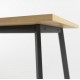 Обідній стіл у стилі Loft NS-1115 780x1800x700 мм Черный