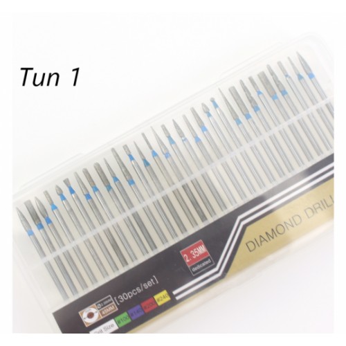 Професійний набір алмазних бурів фрез 30 шт Професійний набір алмазних бурів фрез 30 шт