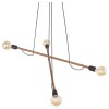 Люстра TK Lighting Helix Коричневий Чорний (TK4949)