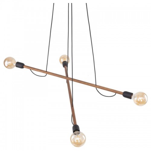 Люстра TK Lighting Helix Коричневий Чорний (TK4949)