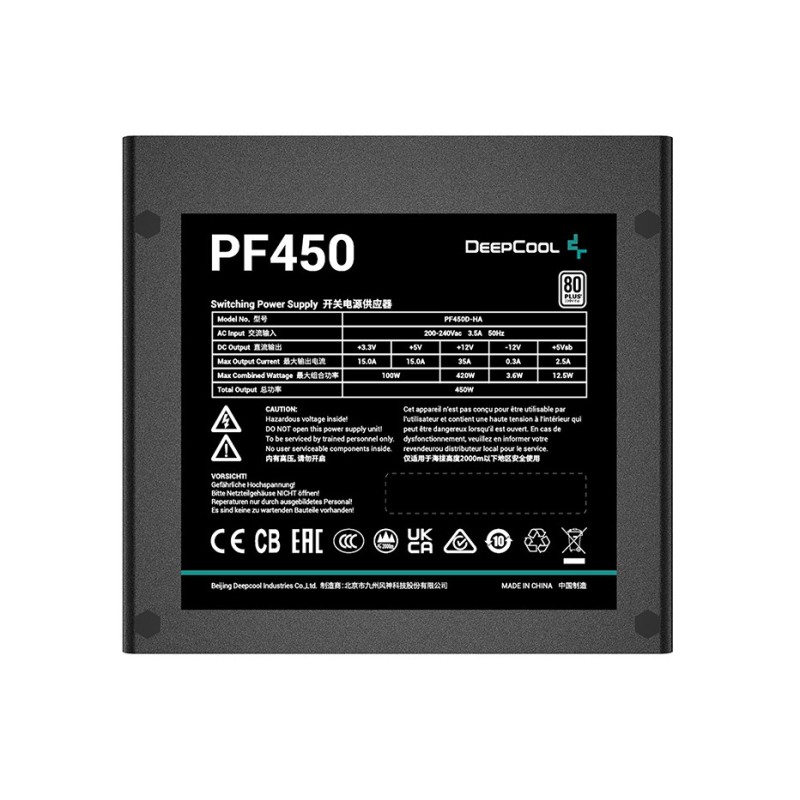 Блок живлення Deepcool PF450 (R-PF450D-HA0B-EU) 450W