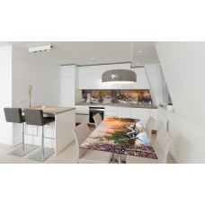 Наклейка вінілова на стіл Zatarga «Зима на селі» 650х1200 мм Z180468/1st