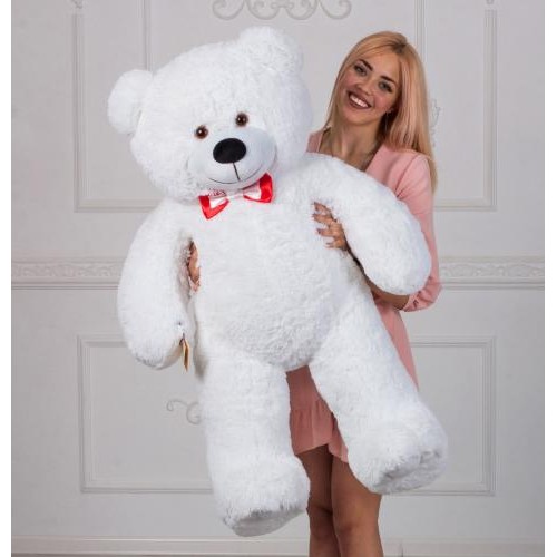 Плюшевий ведмедик Mister Medved Хеппі 130 см Білий (009) Плюшевий ведмедик Mister Medved Хеппі 130 см Білий (009)