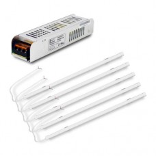Комплект світильників LED FARADAY Electronics 5 шт та Блок живлення Full Energy BGL1-12V120W