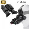 Тактичний бінокль нічного бачення NV8300 Super Light HD 36MP 3D до 300 м + кріплення FMA L4G24 на шолом