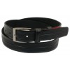 Шкіряний ремінь Skipper 110-130 x 3.5 см Чорний (1003-35)
