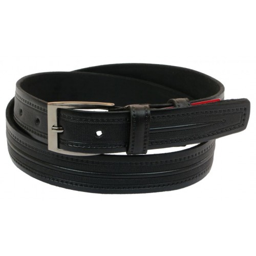 Шкіряний ремінь Skipper 110-130 x 3.5 см Чорний (1003-35) Шкіряний ремінь Skipper 110-130 x 3.5 см Чорний (1003-35)