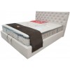 Ліжко BNB Arizona Comfort 90 х 190 см Стрази З підйомним механізмом та нішою для білизни Бежевий