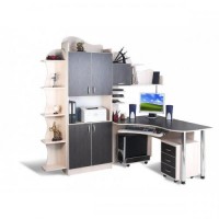 Комп'ютерний стіл кутовий Тиса СК-11 Дуб молочний-Венге магія Комп'ютерний стіл кутовий Тиса СК-11 Дуб молочний-Венге магія