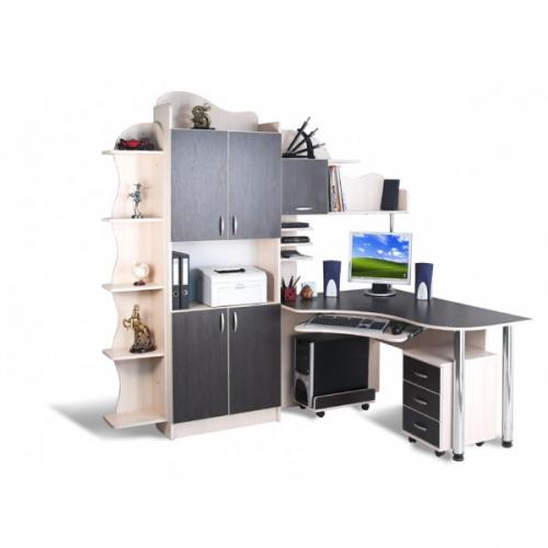 Комп'ютерний стіл кутовий Тиса СК-11 Дуб молочний-Венге магія Комп'ютерний стіл кутовий Тиса СК-11 Дуб молочний-Венге магія