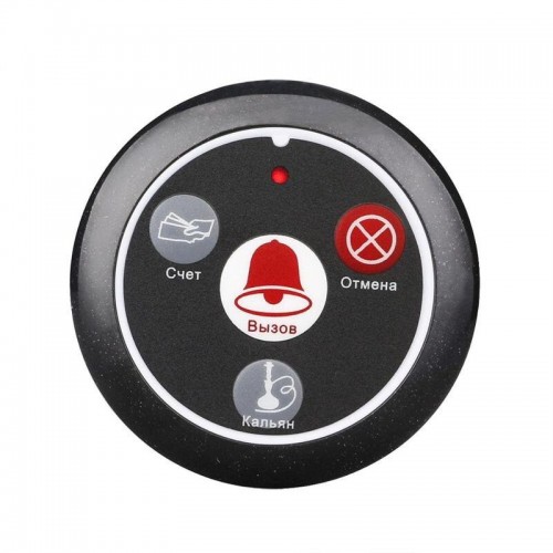 Система виклику офіціанта бездротова з чорним годинником - пейджером Retekess TD108 + 5 чорних кнопок (з кнопкою КАЛЬЯН) (100759) в інтернет супермаркеті PbayMarket!
