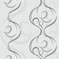 Шпалери на паперовій основі Шарм 179-02 Стрічка світло-сірі (0,53х10м.)