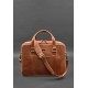 Шкіряна сумка для ноутбука та документів світло-коричнева Crazy Horse BlankNote
