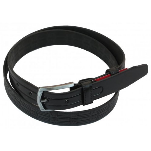 Шкіряний ремінь Skipper 110-130 x 3.3 см Чорний (1057-33) Шкіряний ремінь Skipper 110-130 x 3.3 см Чорний (1057-33)