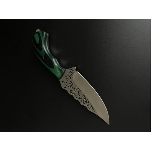 Ніж туристичний Gorillas BBQ 2-2142 20 см Зелений (KN1055)