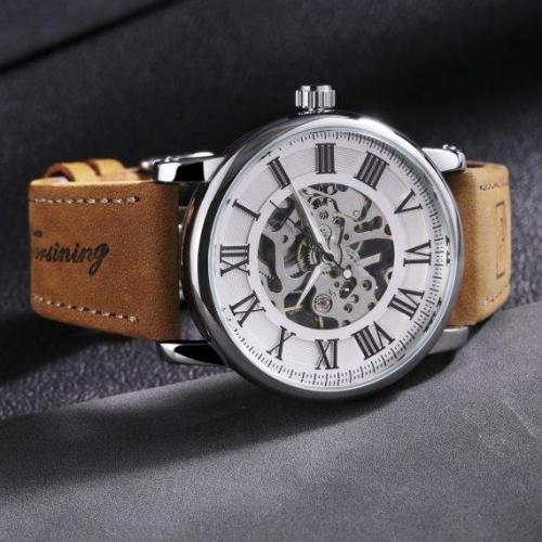 Годинник чоловічий механічний наручний Forsining Vintage Pro Сріблястий (2495007401) Годинник чоловічий механічний наручний Forsining Vintage Pro Сріблястий (2495007401)