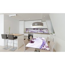 Наклейка вінілова на стіл Zatarga «Фіолетові Сфери» 600х1200 мм Z180732st