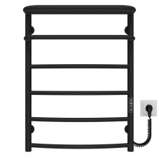 Рушникосушарка електрична Готель П6 400х700 Deffi Чорний JD03 (C.OD.70.40.6.E.B.R.1)