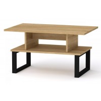 Стіл журнальний Компанит Лофт 2 80х50х42,6 см Дуб сонома