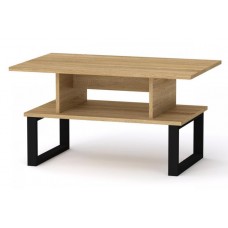 Стіл журнальний Компанит Лофт 2 80х50х42,6 см Дуб сонома