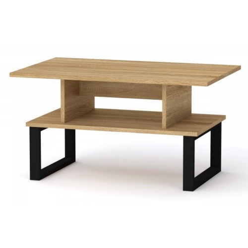 Стіл журнальний Компанит Лофт 2 80х50х42,6 см Дуб сонома