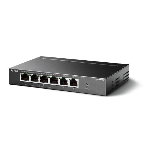 Некерований 6-портовий PoE комутатор TP-LINK TL-SF1006P з 4 портами PoE в інтернет супермаркеті PbayMarket!