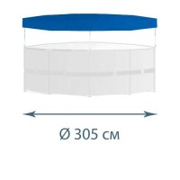 Захисний тент - чохол InPool 33032,  Ø 305 см для каркасного басейну