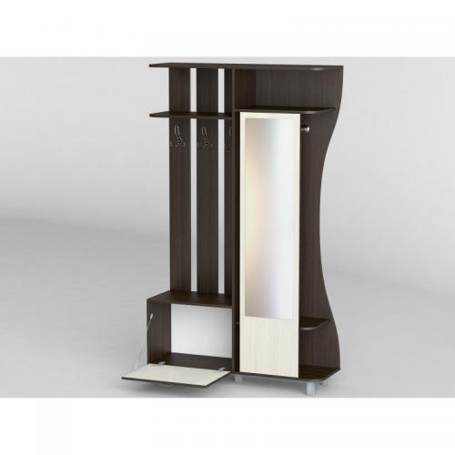 Передпокій Тиса Мебель-21 Венге Молочний 204.5x35x120 см Передпокій Тиса Мебель-21 Венге Молочний 204.5x35x120 см