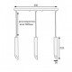 Світильник підвісний MSK Electric Slice на три плафони у формі трубок NL 3722-3