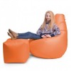 Крісло Мішок Груша Оксфорд 120х85 Студія Комфорту Розмір Стандарт помаранчевий
