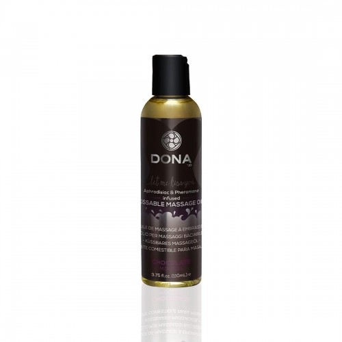 Масажна олія DONA Kissable Massage Oil Chocolate Mousse (110 мл) можна для оральних пестощів