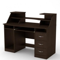 Стіл комп'ютерний комфорт-5 Компанит Венге темний Стіл комп'ютерний комфорт-5 Компанит Венге темний