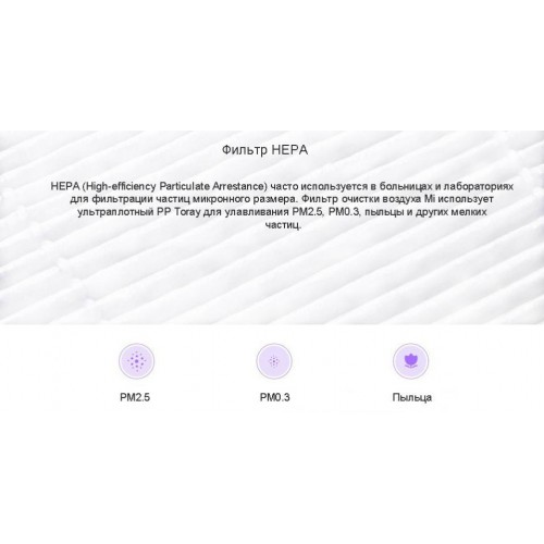 Фільтр для очищувача повітря Mi Air Purifier Filter Antibacterial Purple MCR-FLG (SCG4011TW) з RFID в інтернет супермаркеті PbayMarket!