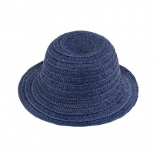 Капелюх солом'яний Summer hat велика в'язка 56-58 Синій (17521)