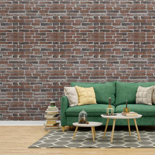 Самоклеюча 3D панель під червоний катеринослав цегла Sticker Wall 20000x700x3мм Самоклеюча 3D панель під червоний катеринослав цегла Sticker Wall 20000x700x3мм