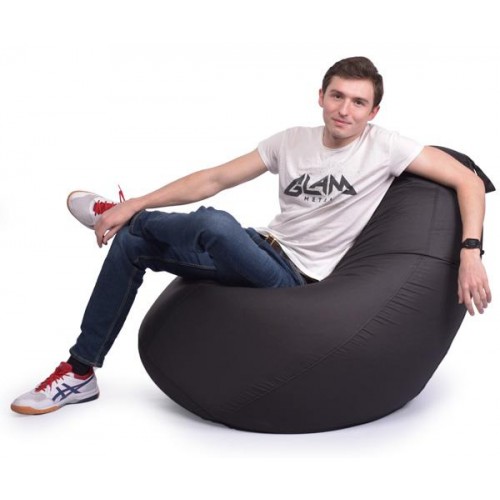 Крісло Мішок Груша Оксфорд 150х100 Студія Комфорту Великий чорний Крісло Мішок Груша Оксфорд 150х100 Студія Комфорту Великий чорний