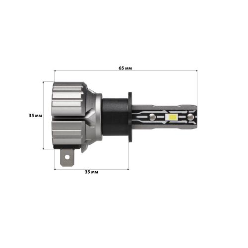 Комплект світлодіодних ламп Starlight E2 H3 9-18V 36W Pk22s chip 3570 6500K