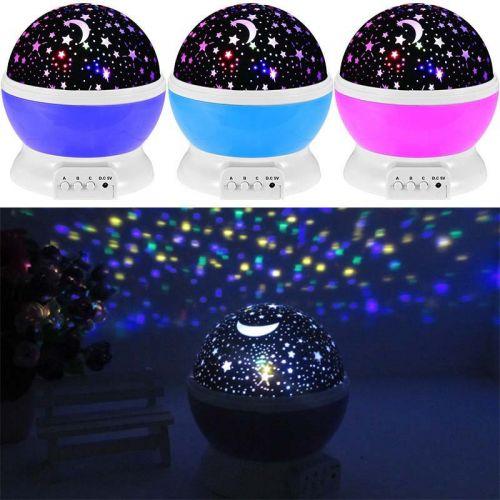 Нічник куля проектор обертається зоряне небо дитячий Star Master Dream QDP01 куля Purple (gr006653)