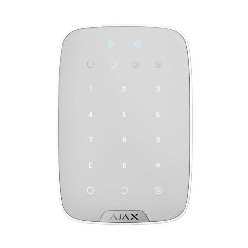 Бездротова сенсорна клавіатура Ajax Keypad Plus white зі зчитувачем карт Pass та брелоків Tag в інтернет супермаркеті PbayMarket!