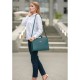 Жіноча шкіряна сумка для ноутбука та документів BlankNote 15 Dark Green (BN-BAG-36-malachite)