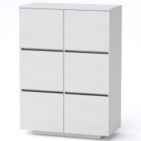 Комод Тумба 2 Компанит МГ 5 85х40х118 см Альба білий Комод Тумба 2 Компанит МГ 5 85х40х118 см Альба білий