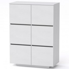 Комод Тумба 2 Компанит МГ 5 85х40х118 см Альба білий Комод Тумба 2 Компанит МГ 5 85х40х118 см Альба білий