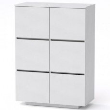 Комод Тумба 2 Компанит МГ 5 85х40х118 см Альба білий