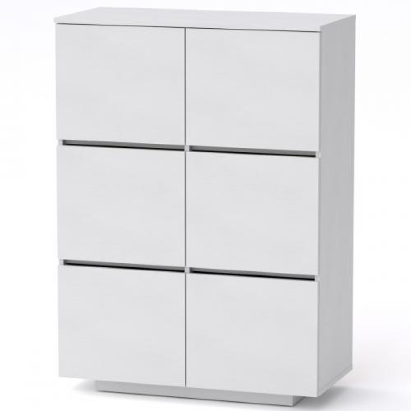 Комод Тумба 2 Компанит МГ 5 85х40х118 см Альба білий