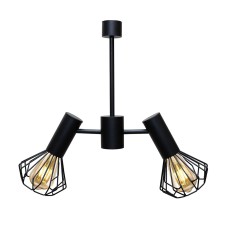 Люстра MSK Electric Diadem на два плафони Е27 NL 22152-2 BK Чорний (619803)