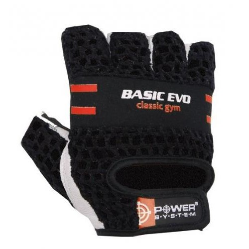 Рукавички для фітнесу та важкої атлетики Power System Basic EVO PS-2100 XS Black-Red Рукавички для фітнесу та важкої атлетики Power System Basic EVO PS-2100 XS Black-Red