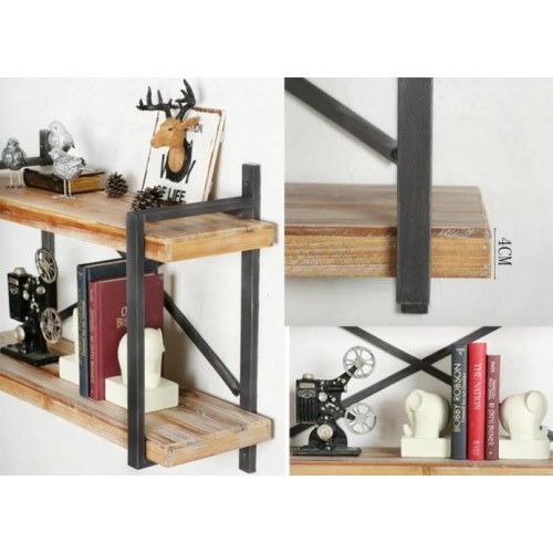 Полиці навісні GoodsMetall в стилі LOFT 800х560х250 П3 Полиці навісні GoodsMetall в стилі LOFT 800х560х250 П3