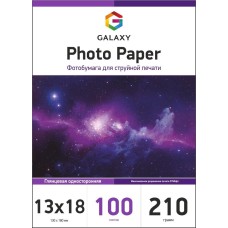 Фотопапір Galaxy 210 г/м2 глянець 13x18 см Білий 100 шт