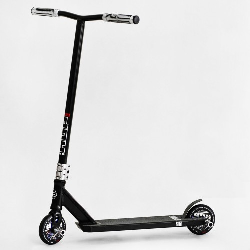 Самокат трюковий Best Scooter Hop Pro HIC-система пеги алюмінієвий диск та дека колеса PU Black (115636)